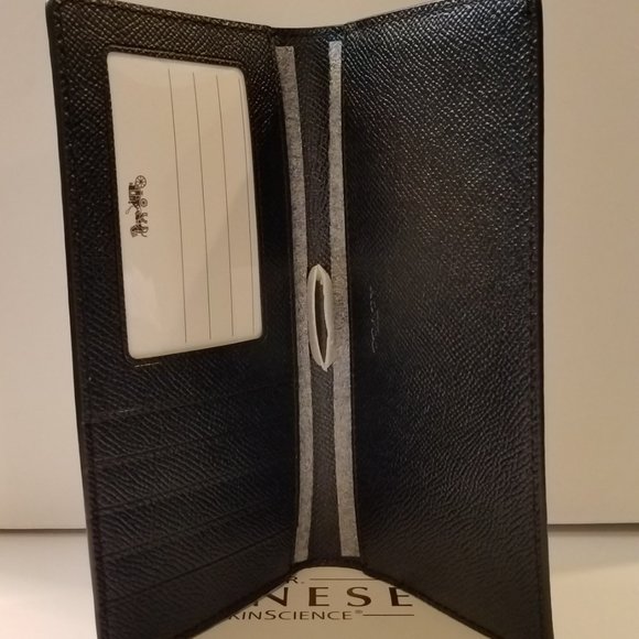 $79 *NEW* COACH Black Bifold Wallet - Picture 4 of 11